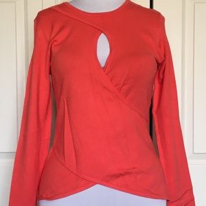 NWT Guess Cut Out Detail Wrap Blouse